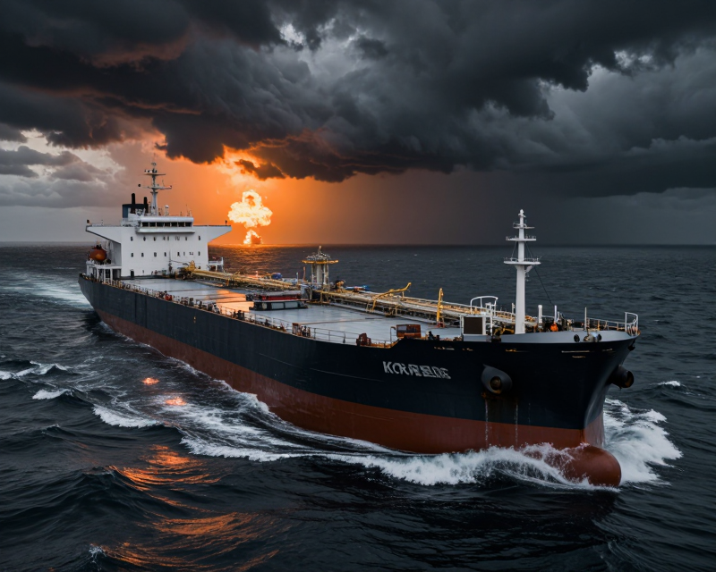 Oil Tanker in Conflict Zone