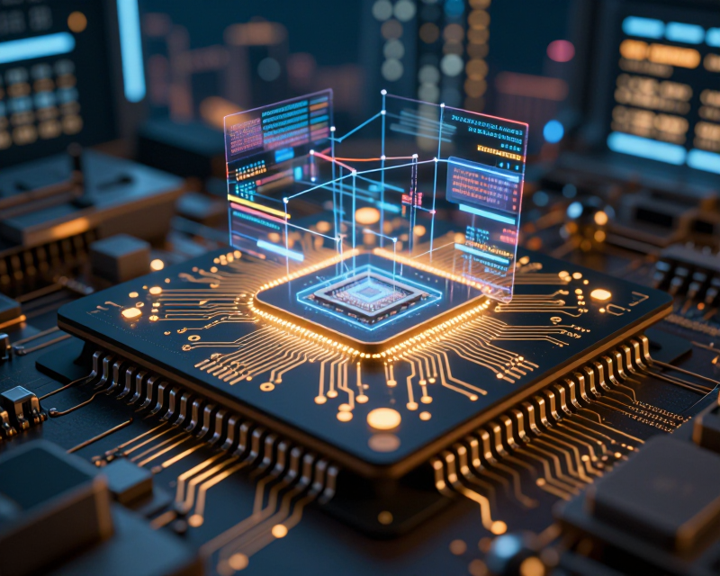 Futuristic Semiconductor and AI Vision