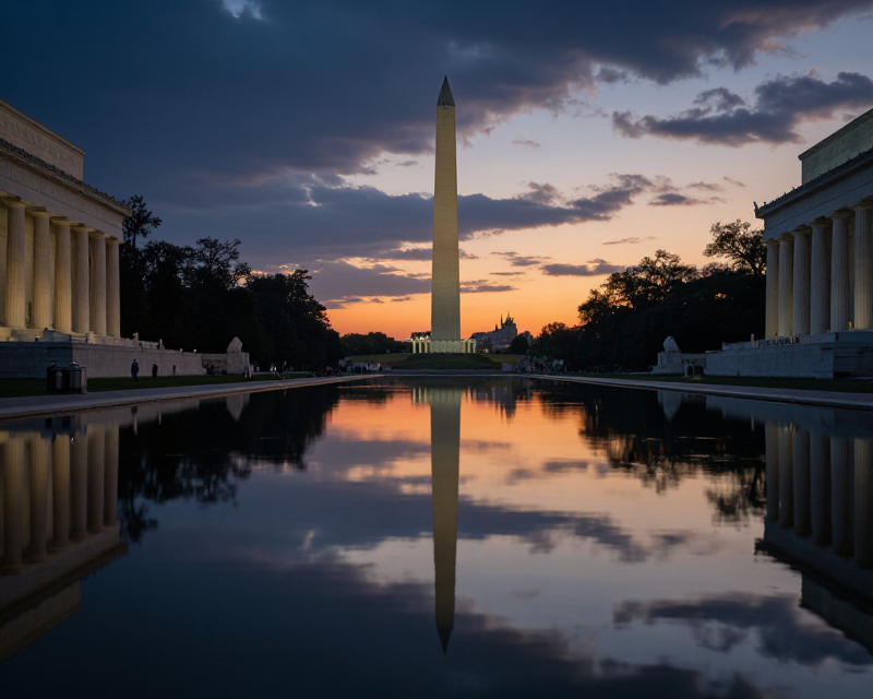 Reflecting Pool Scene