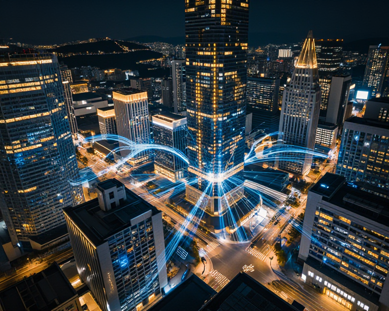Digital Data Flow in Seoul