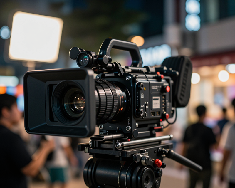 Cinematic Film Production Scene