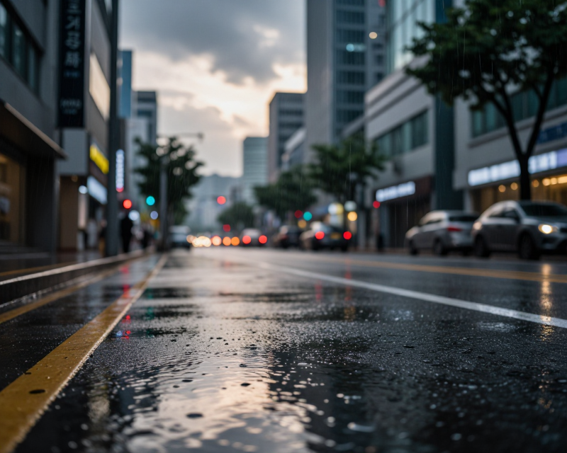 Rainy Urban Scene