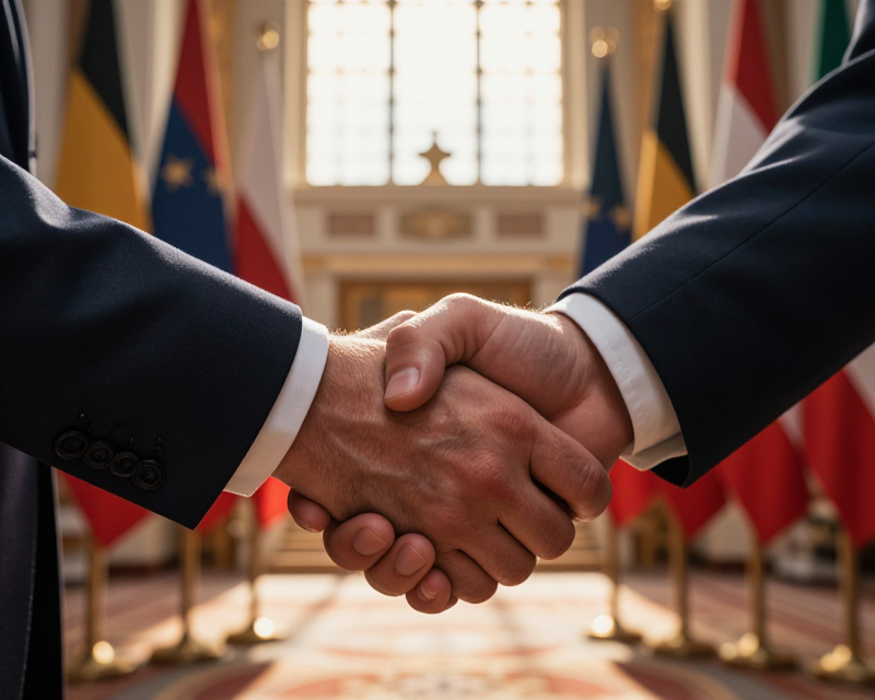 Diplomatic Summit Atmosphere
