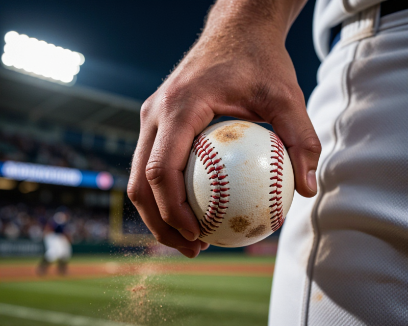 Baseball Pitcher Focus