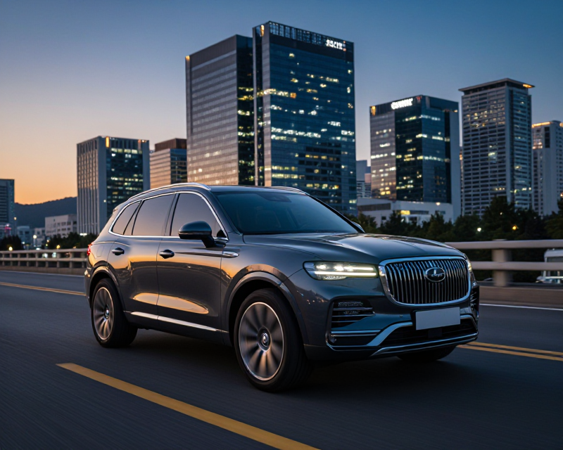 Premium SUV in Seoul Twilight