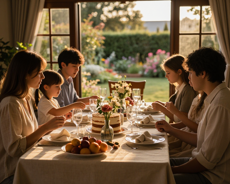 Warm Family Celebration Atmosphere