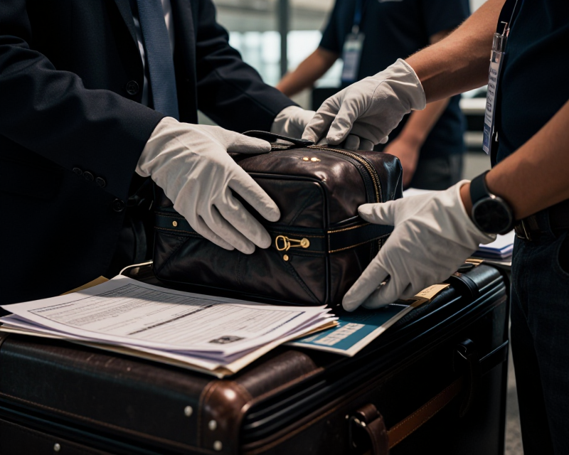 Customs Inspection Scene