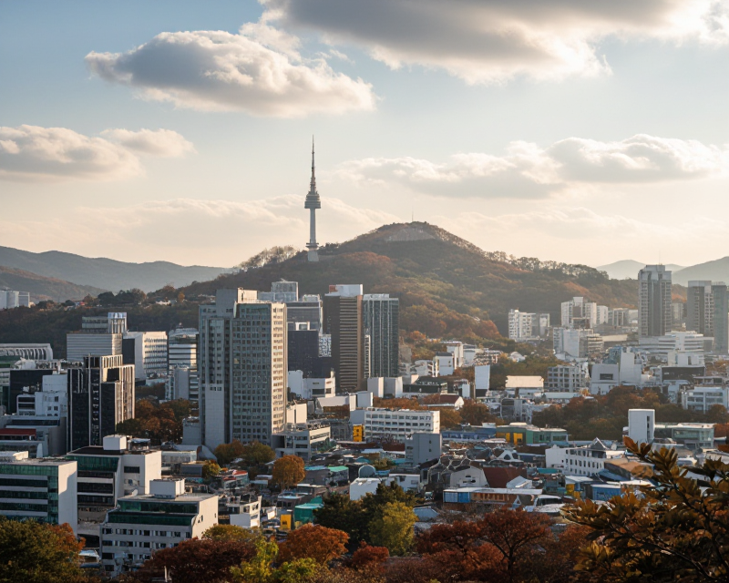 Seoul Morning Atmosphere