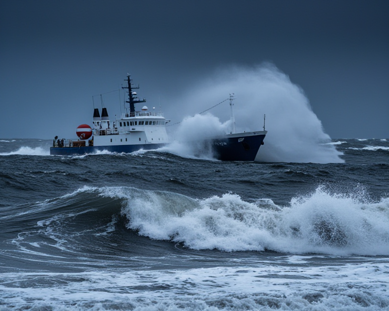 Turbulent Busan Sea